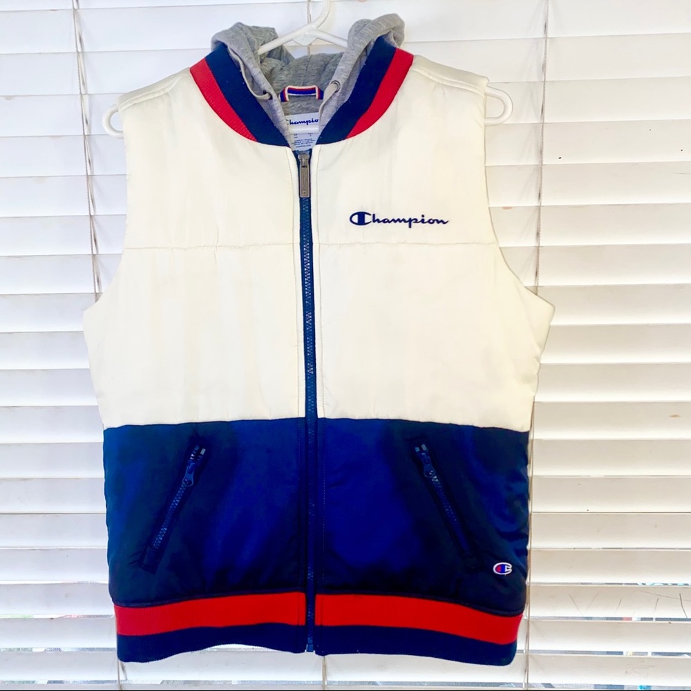 Champion Navvy Blue/Red & White Vest